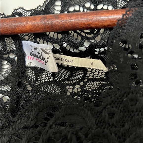 Free People Chase Me Lace Brami Black Size XS - Picture 5 of 6